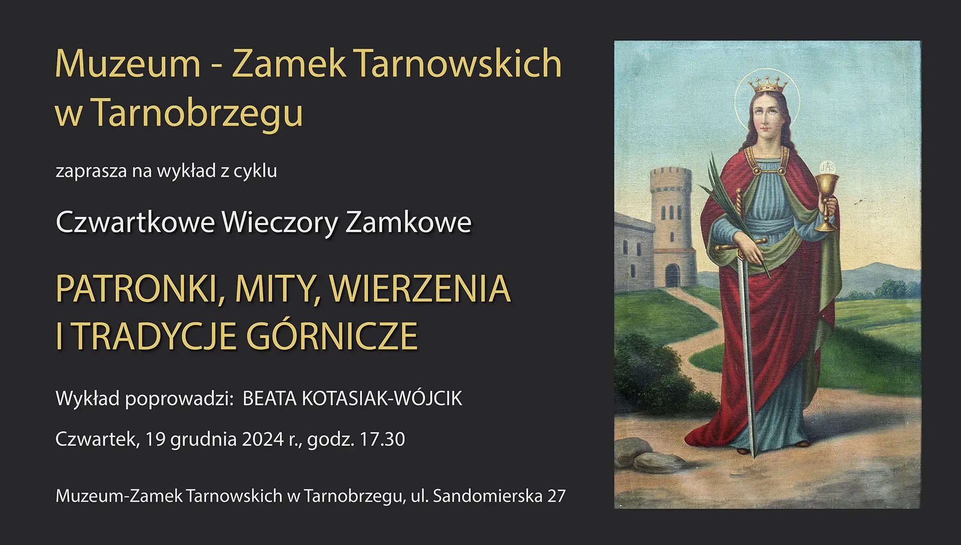 Zapraszamy na wykład z cyklu Czwartkowe Wieczory Zamkowe